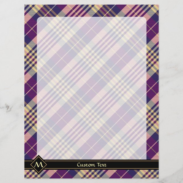 Purple, Gold and Blue Tartan Flyer (Front)