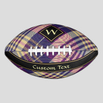 Purple, Gold and Blue Tartan Football