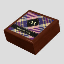 Purple, Gold and Blue Tartan Gift Box