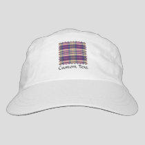 Purple, Gold and Blue Tartan Hat