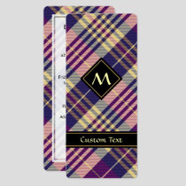 Purple, Gold and Blue Tartan Invitation