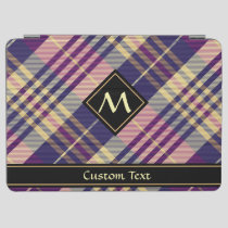 Purple, Gold and Blue Tartan iPad Air Cover