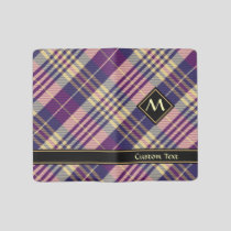 Purple, Gold and Blue Tartan Large Moleskine Notebook