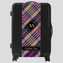 Purple, Gold and Blue Tartan Luggage