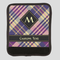 Purple, Gold and Blue Tartan Luggage Handle Wrap