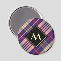 Purple, Gold and Blue Tartan Magnet