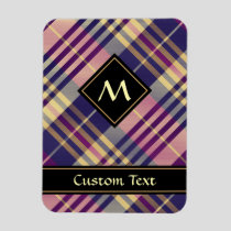 Purple, Gold and Blue Tartan Magnet