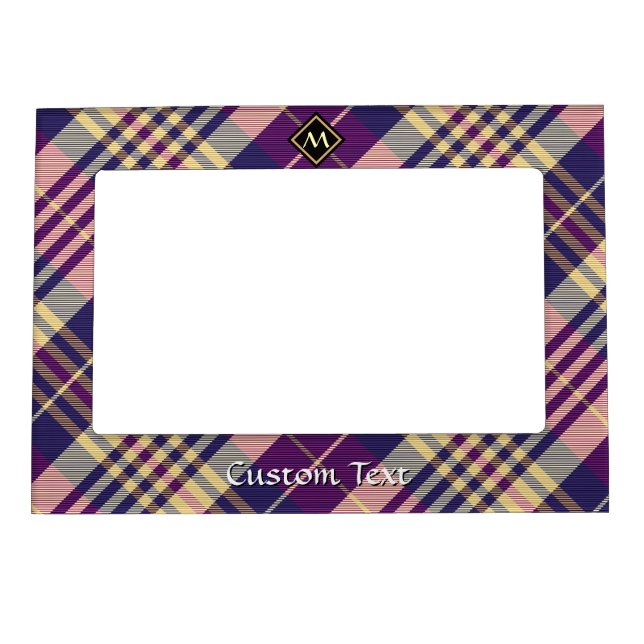 Purple, Gold and Blue Tartan Magnetic Frame (Front)