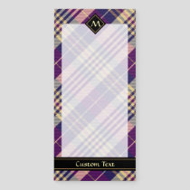 Purple, Gold and Blue Tartan Magnetic Notepad