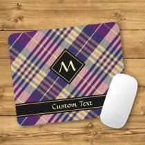 Purple, Gold and Blue Tartan Mouse Pad