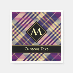Purple, Gold and Blue Tartan Napkins