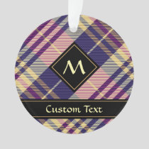 Purple, Gold and Blue Tartan Ornament