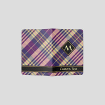 Purple, Gold and Blue Tartan Passport Holder