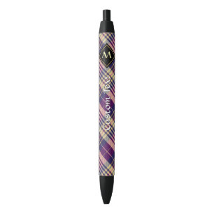 Purple, Gold and Blue Tartan Pen