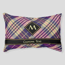 Purple, Gold and Blue Tartan Pet Bed