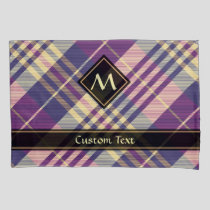 Purple, Gold and Blue Tartan Pillow Case