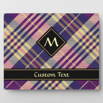 Purple, Gold and Blue Tartan Plaque