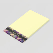 Purple, Gold and Blue Tartan Post-it Notes