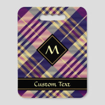 Purple, Gold and Blue Tartan Seat Cushion