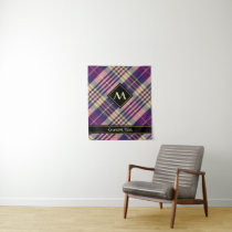 Purple, Gold and Blue Tartan Tapestry