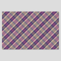 Purple, Gold and Blue Tartan Tissue Paper