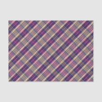 Purple, Gold and Blue Tartan Tissue Paper