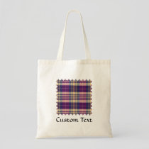 Purple, Gold and Blue Tartan Tote Bag