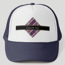 Purple, Gold and Blue Tartan Trucker Hat