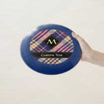 Purple, Gold and Blue Tartan Wham-O Frisbee