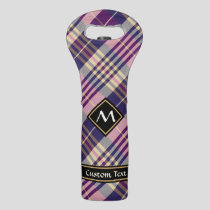 Purple, Gold and Blue Tartan Wine Bag