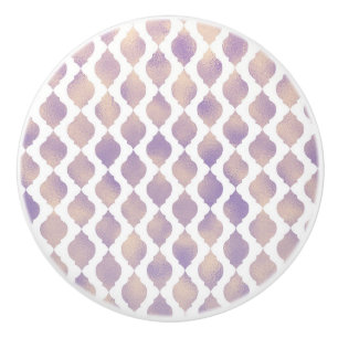 Purple Gold Arabian Moroccan Glam Indian Theme Ceramic Knob