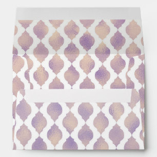 Purple Gold Arabian Moroccan Glam Invitation Envelope