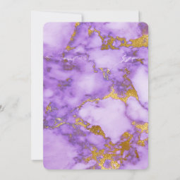 Purple &amp; Gold Baby Shower Invitation | Zazzle