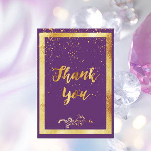 Purple Thank You Cards & Templates | Zazzle