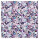 Purple, Gold &amp; Blue Gemstone Fabric