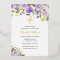 Purple Gold Butterfly Floral Girl Baptism