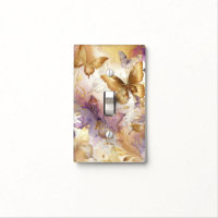Purple & Gold Butterfly Watercolor Butterflies