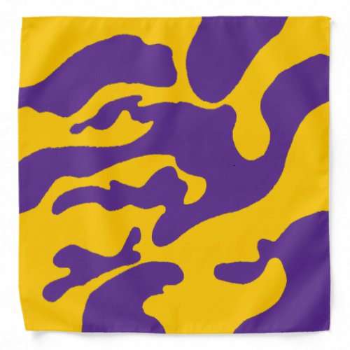 Purple Gold Camouflage Bandana