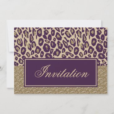 Purple Gold Chic Corporate party Invitation