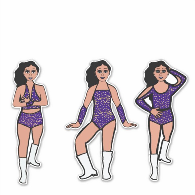 Purple Gold Dots #2 Sticker (Front)