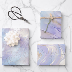 Purple Gold Dream  Wrapping Paper Sheets