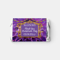 Purple Gold Elegant Mardi Gras Bachelorette Party