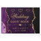 Purple & Gold Faux Glitter Agate Wedding 