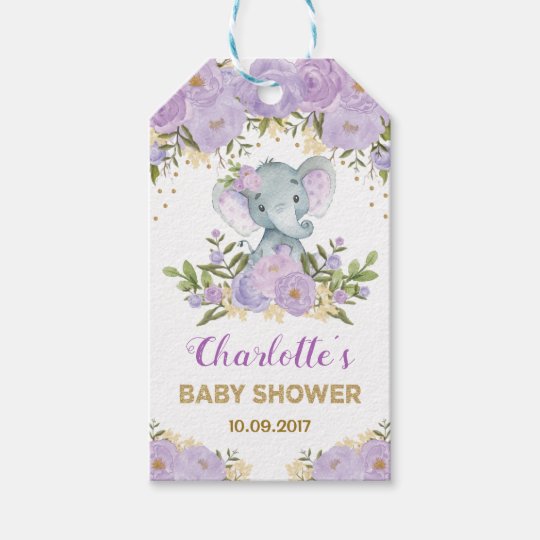 purple baby shower favors