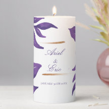 Purple & Gold Floral Eucalyptus Elegant Wedding