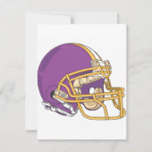 Purple Gold Football Helmet (Front)