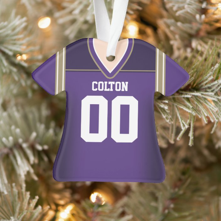 purple and gold football jersey