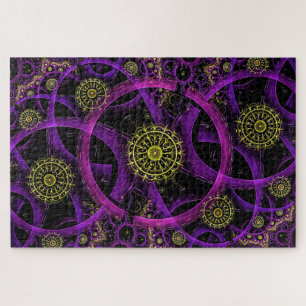 purple gold fractal puzzle