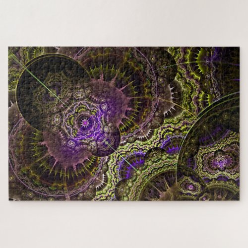 purple gold fractal puzzle