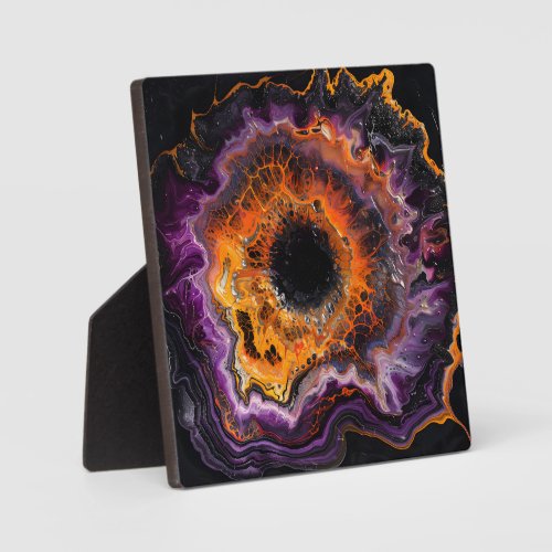  Purple Gold Geode Desk Office Art Picture Plaque